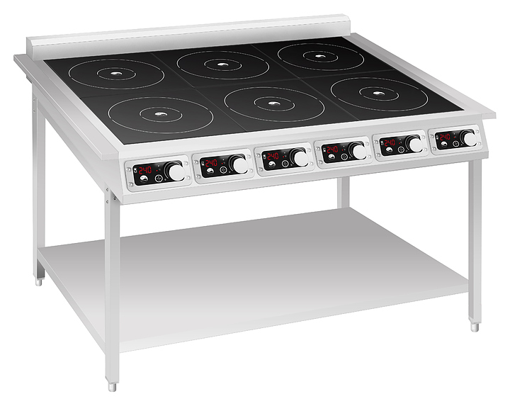 Плита индукционная INDOKOR IN3500-6PRO линия 700 на подставке
