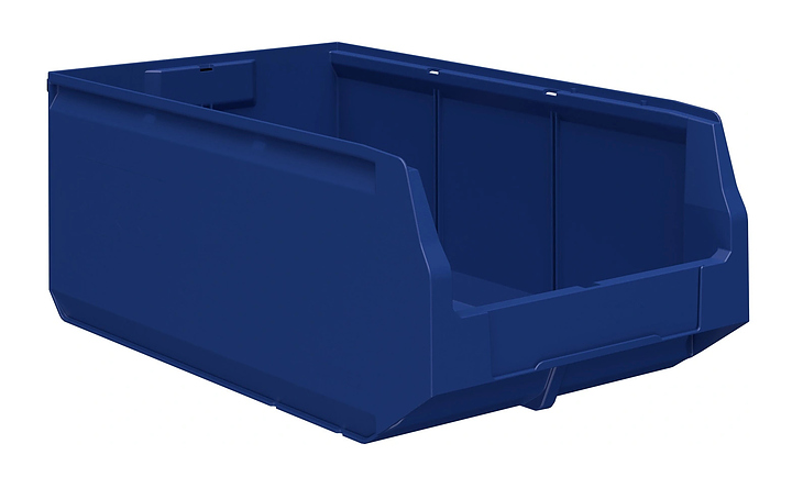 Контейнер iPlast Logic Store N2 500х300х200 мм с отверстиями для перегородок, синий