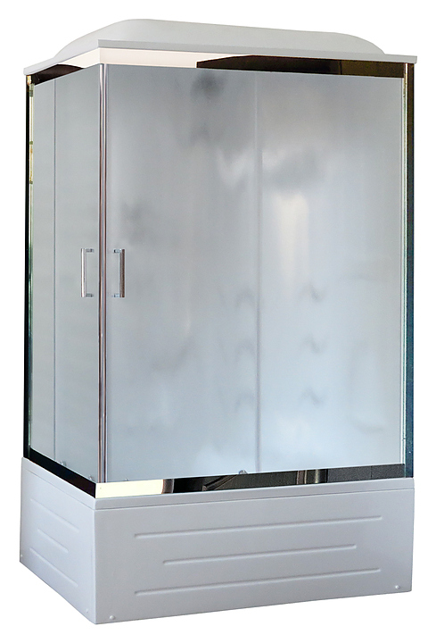 Душевая кабина с гидромассажем Royal Bath RB8100BP2-M-CH-R правая 100х80 см