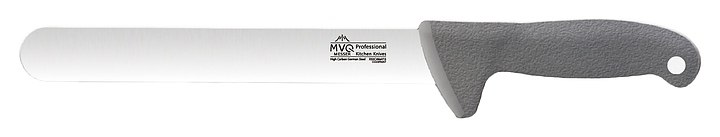 Нож для нарезки мяса MVQ Profi Color Messer F4254 l=30 см (нерж. сталь / пластик) с серой ручкой