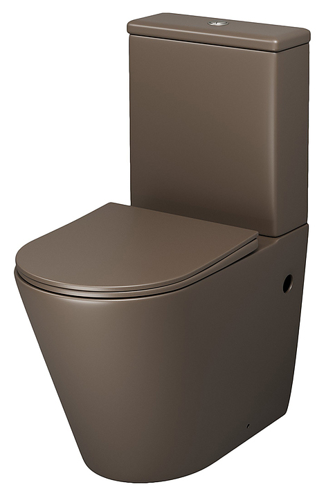 Унитаз напольный с крышкой-сиденьем Grossman Color GR-4480BRMS коричневый матовый