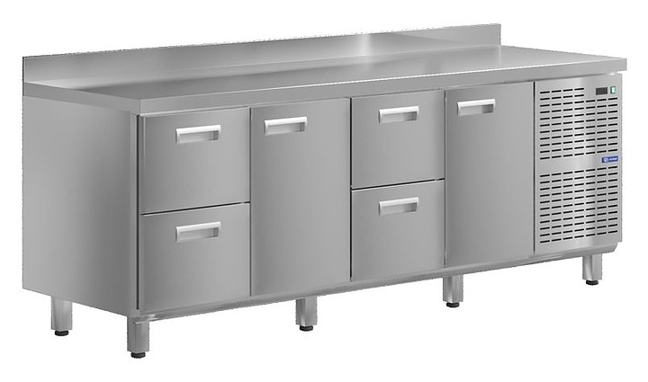 Стол холодильный KAYMAN КСХ-2121/70 (2 двери, 4 ящика)