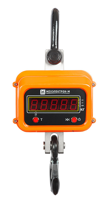 Крановые весы Мехэлектрон-М ВКМ-X-10000-Д (ПДУ-3) МК1 LED (аккумулятор) оранжевый