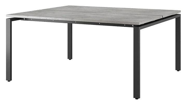 Стол офисный КОБОР P/2-100/140 black/chicago