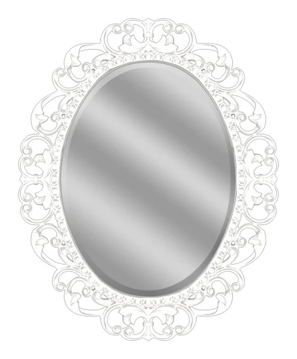 Зеркало Misty Аврора O.1076.PA.ZA col 131 82х102 см белое