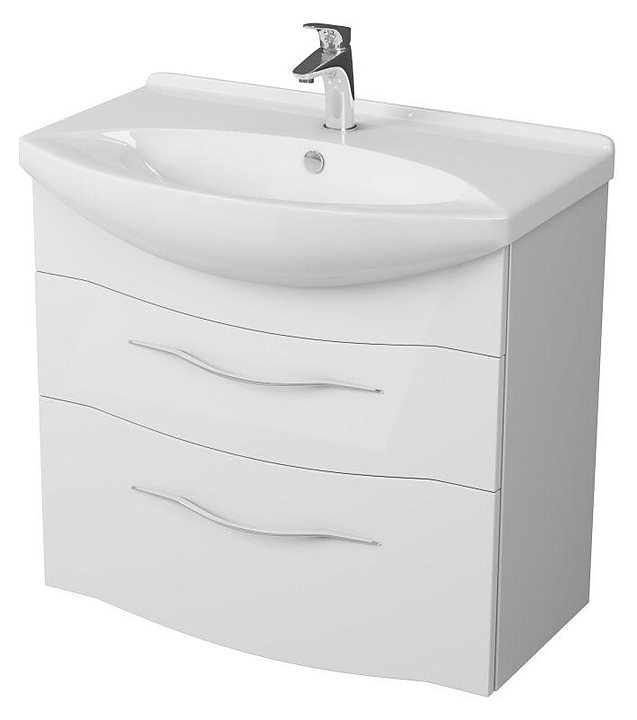 Тумба подвесная под раковину OWL Vessla stor 75 OW22.12.00, белая