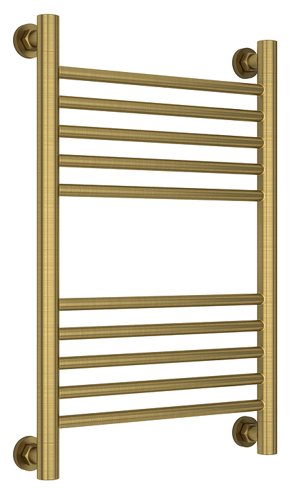 Полотенцесушитель водяной Сунержа Богема+ 60x40 см с прямой перемычкой, состаренная латунь