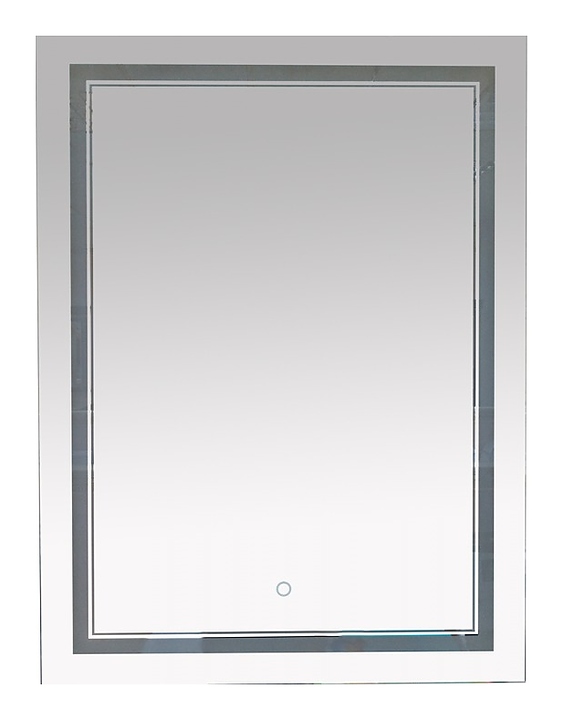 Зеркало Misty Неон 2 LED 60х80 см с двойной подсветкой и сенсорным выкл. на зеркале