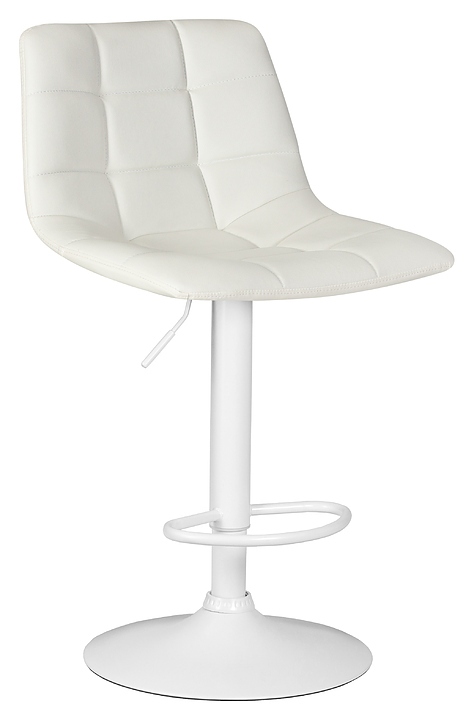 Стул барный DOBRIN 5017_WhiteBase-LM TAILOR WHITE (белый, белый металл)