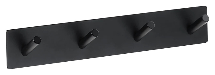 Вешалка Bemeta Easy 163106290 с 4 крючками, черный