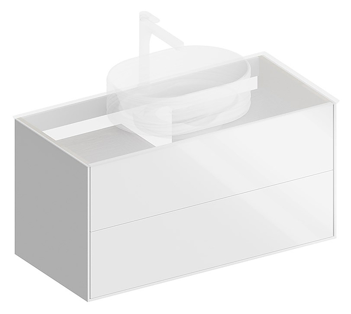 Тумба под раковину Kerama Marazzi Plaza Modern PLB.M.100.2\WHT.V
