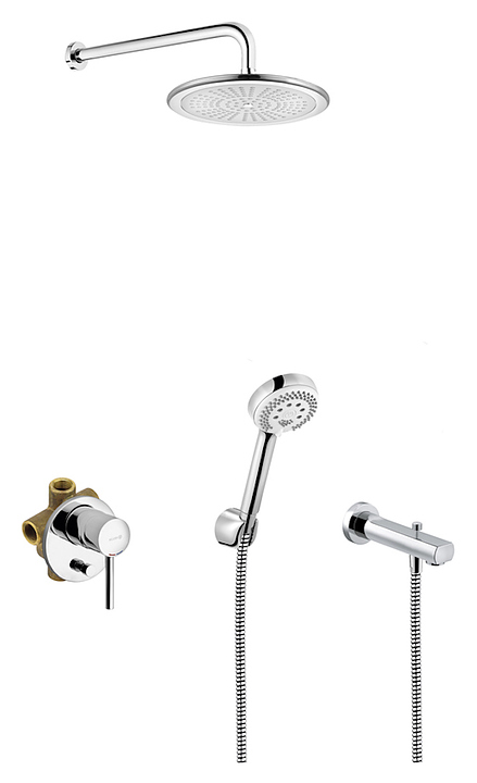 Душевая система встраиваемая KLUDI Bozz 386310576 хром