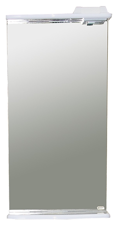 Зеркало Misty Магнолия 40 40х72 см с подсветкой и полочкой, белое