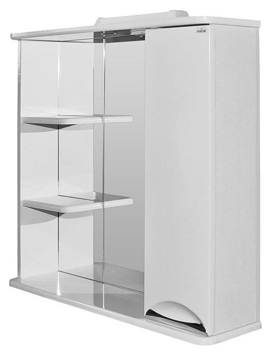 Шкаф зеркальный Mixline Этьен-75 75х69,2 см с подсветкой, правый