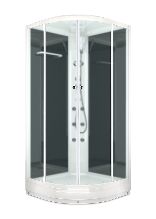 Душевая кабина с гидромассажем и блоком управления Domani-Spa Delight 99 DS01D99LBM10 90х90 см