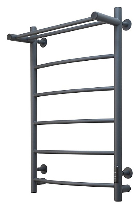 Полотенцесушитель электрический с полочкой Тругор Пэк сп 5 П 80х50 см, графит