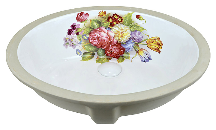 Раковина Bronze de Luxe Alsace 1707 49х40 см керамика