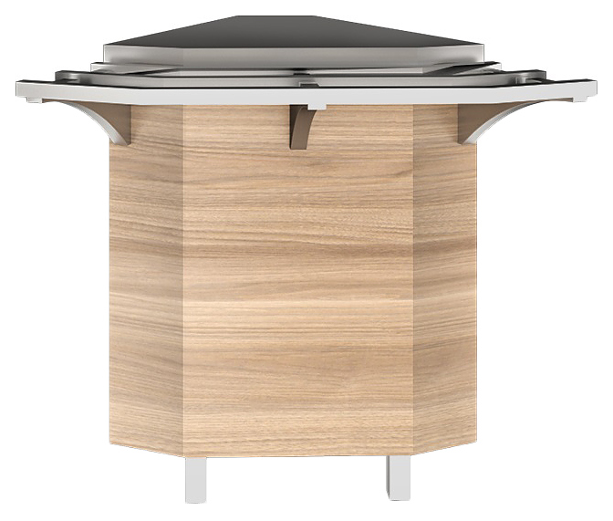 Прилавок нейтральный Astropit АЛРУП-45Н угловой внешний