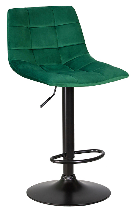 Стул барный DOBRIN 5017-LM-N TAILOR BLACK (зеленый велюр, черный) 2 шт.
