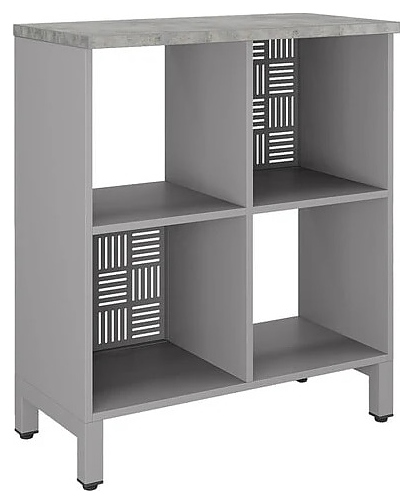 Стеллажная система КОБОР SQ-2Х2 aluminum/chicago