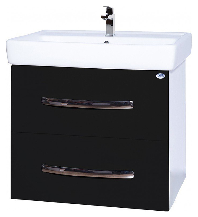 Тумба Bellezza Рокко 70 подвесная, под раковину Santek Тигода 70, черная