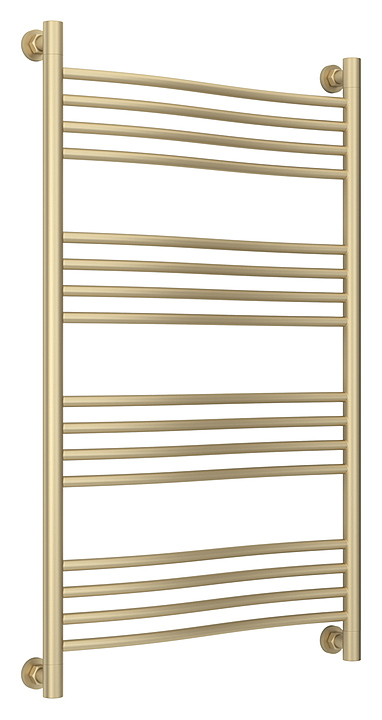 Полотенцесушитель водяной Сунержа Флюид + 100x60 см матовая шампань