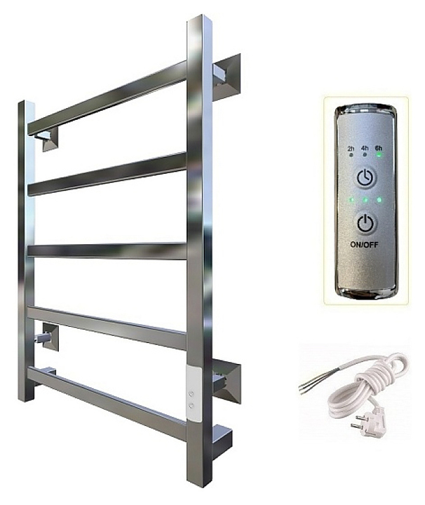 Полотенцесушитель электрический Тругор Пэк 20 кв 60х40 см, хром