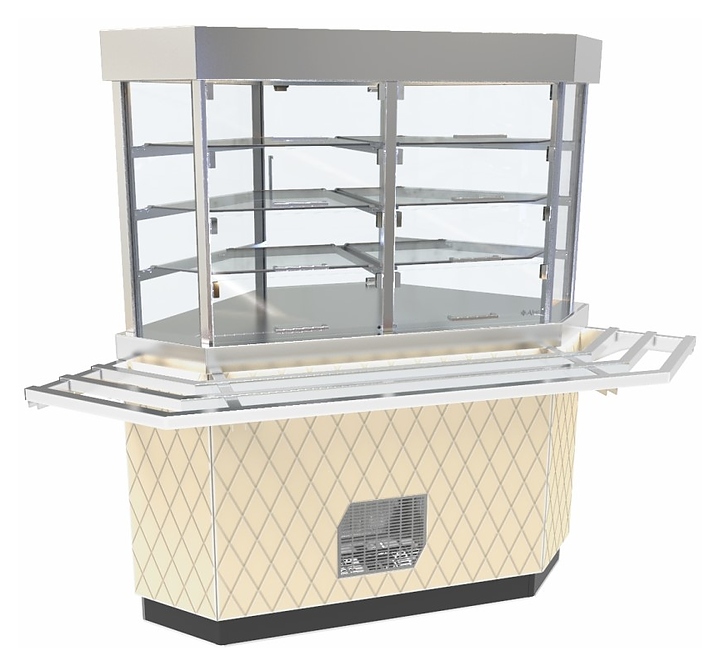 Прилавок-витрина холодильный Abat Сэйла ПВВ(Н)-70Е-90-С поворотный ромб