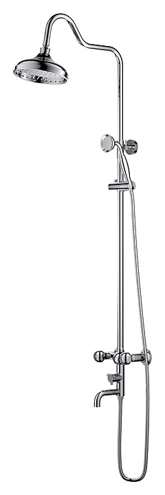 Душевая система D&K Hessen Kassel DA1424701D08 с изливом, хром