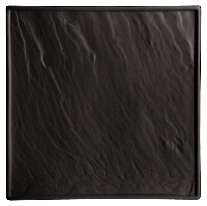 Блюдо сервировочное P.L. Proff Cuisine Black Classic&Gold F2934-12BY Relief Black 30х30 см (фарфор) черное