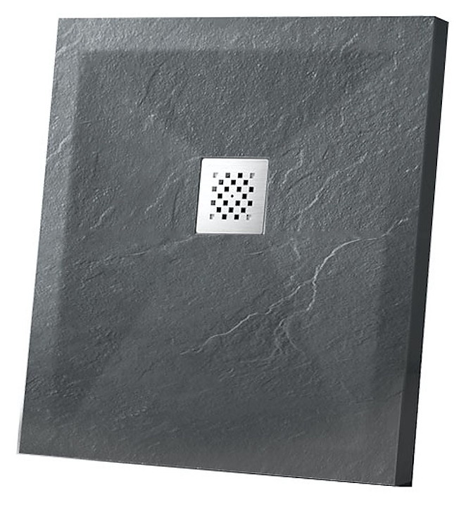 Поддон душевой Vincea VST-4SR1010A 100х100 см, искусственный камень, антрацит