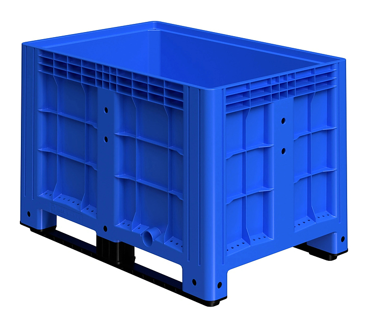Контейнер iPlast iBOX 11.602 1200х800х800 мм на полозьях, синий