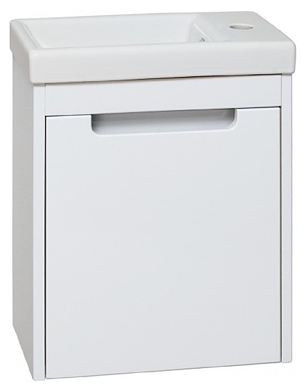 Тумба под раковину подвесная Runo Микра 40 белая