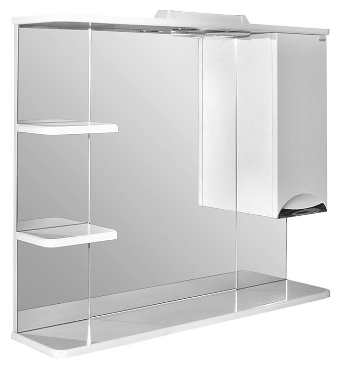 Шкаф зеркальный Mixline Этьен-90 90х69,2 см с подсветкой, правый