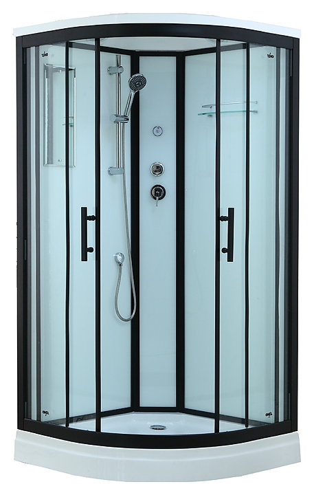 Кабина душевая TIMO Standart Т-6609 Black 90х90х220 см