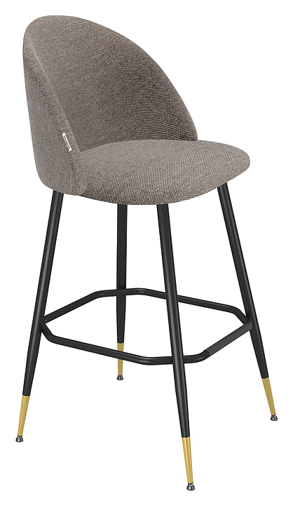 Стул барный Sheffilton SHT-ST35/S148 тростниковай сахар / черный муар / золото