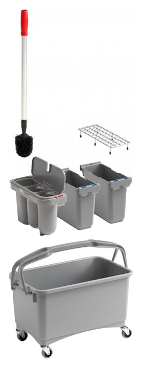 Тележка уборочная TTS Eroy E-02 для санузлов с решеткой