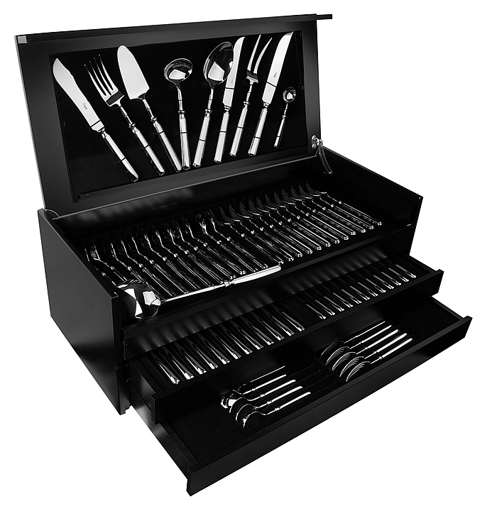 Набор столовых приборов CUTIPOL Piccadilly P1.01 130 шт., зеркальная сталь