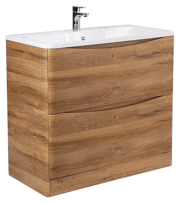 Тумба под раковину BelBagno ACQUA-1000-2C-PIA-RR дуб рустикальный