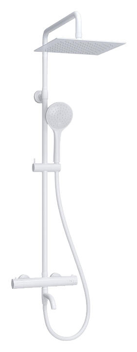 Душевая система с термостатическим смесителем Wasserkraft A188.254.155.WM белая