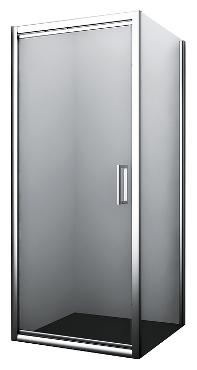 Уголок душевой Wasserkraft Salm 27I02 80х80 см, серебристый профиль