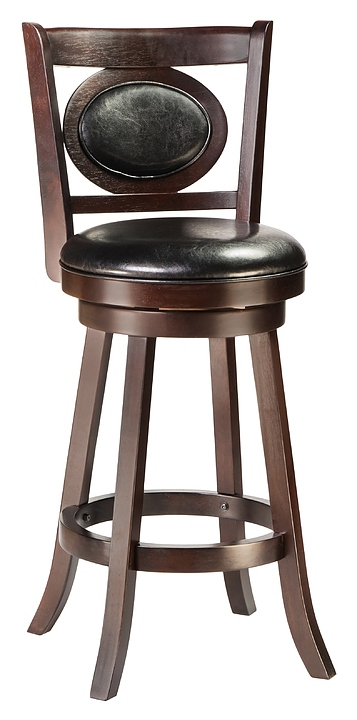 Стул барный DOBRIN 1673-LMB CHAD BAR (черный, капучино)