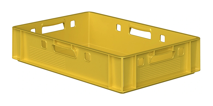 Ящик универсальный iPlast E1 FK-6412 600х400х120 мм желтый