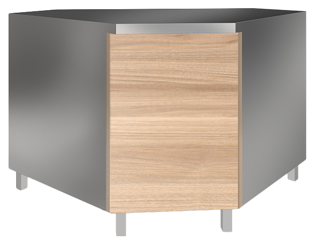 Прилавок нейтральный Astropit АЛРУП-90В угловой внутренний