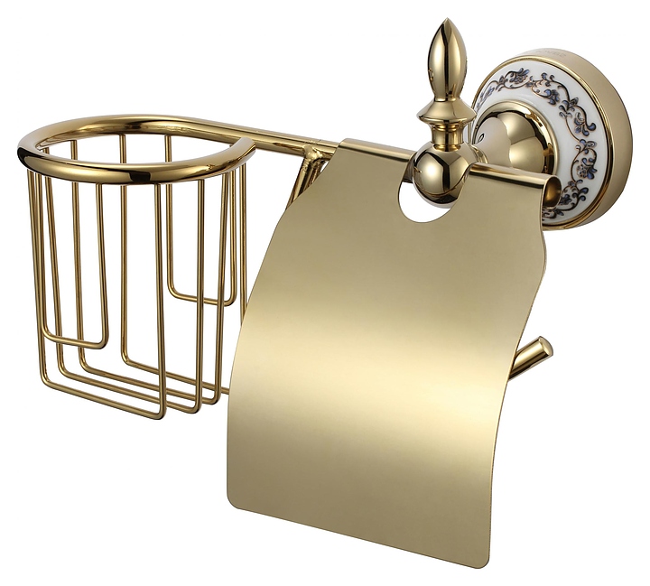 Держатель для туалетной бумаги с крышкой Savol S-R06851B правый