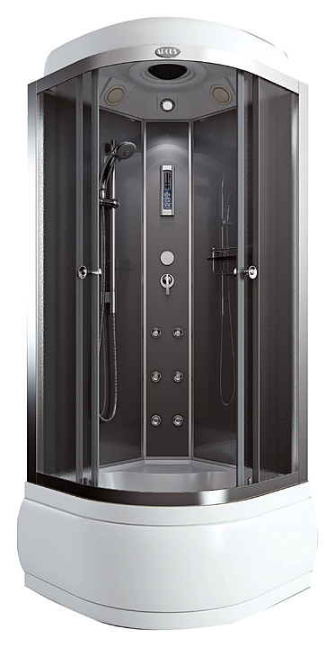Душевая кабина ARCUS AS-105 90x90x215 см, высокий поддон, гидромассаж спины