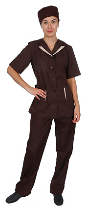 Блузон женский Клен 00009, р.44, коричневый, на пуговицах