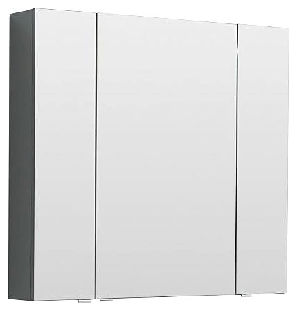 Шкаф зеркальный Aquanet Алвита 90 серый антрацит