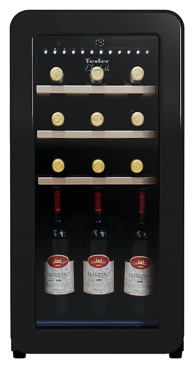 Винный шкаф TESLER CWC-188 BLACK черный