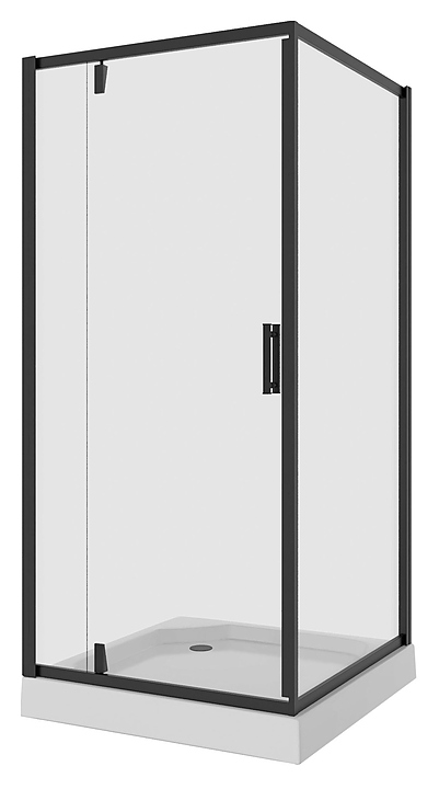 Уголок душевой Niagara NG-6801-08 BLACK 90х90х190 см